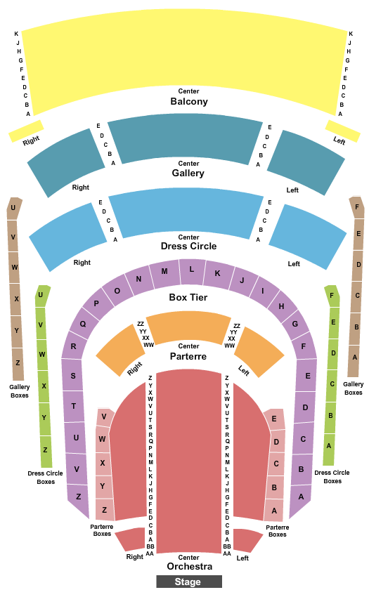 Reynolds Hall at The Smith Center Seating Chart